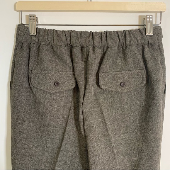 Grey Cropped Pants back Stretch Slim fit - Picture 6 of 8